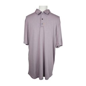 THEORY MEN’S  PURPLE POLO SHIRT – SIZE XL – SHORT SLEEVE – MODAL BLEND